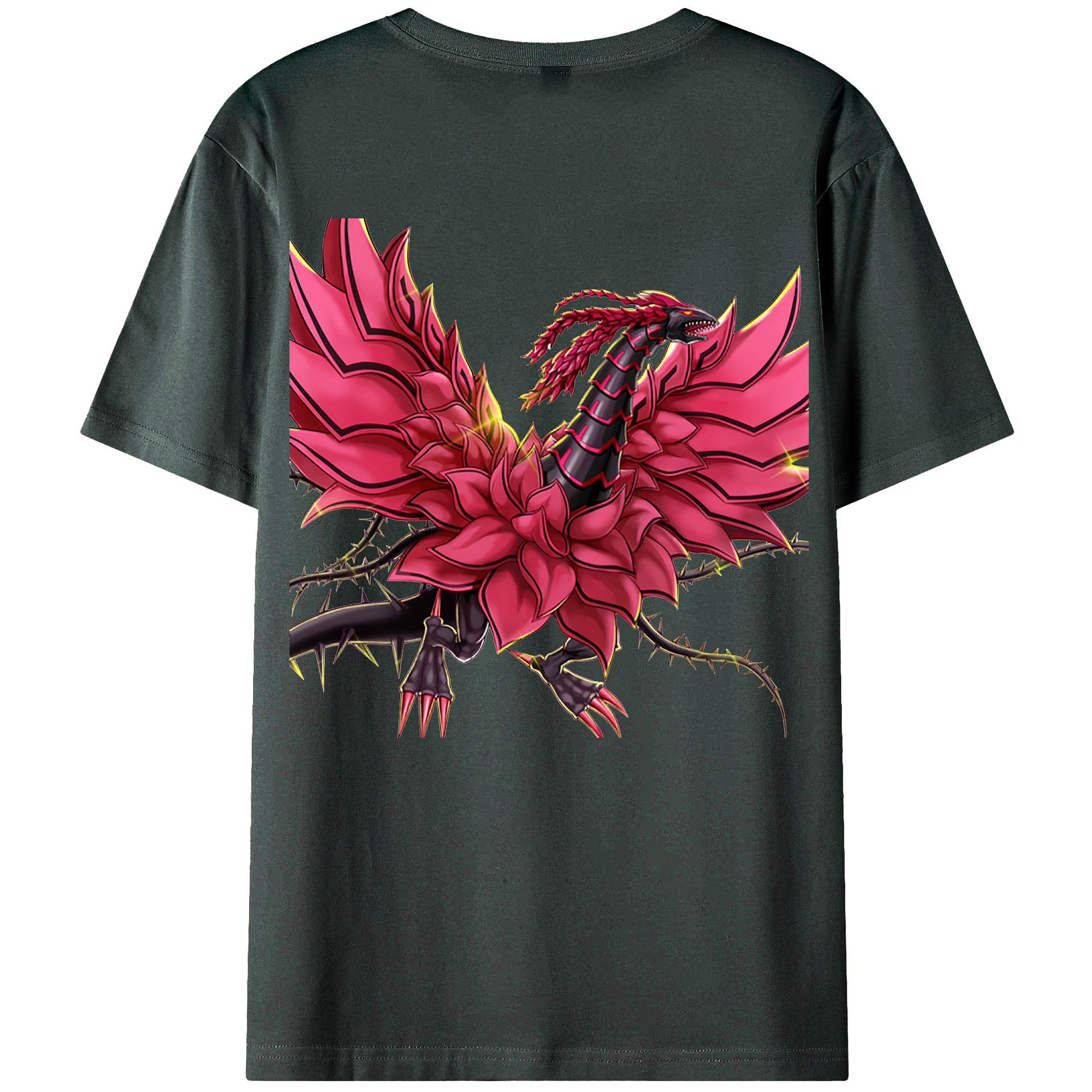 （画像用） 遊☆戯☆王 Yu-Gi-Oh! 綿100％ メンズ半袖Tシャツ（バックプリント） 通気性